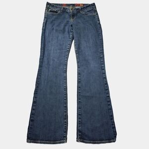 X2 Low-Rise Dark Wash Bootcut Jeans Size 8